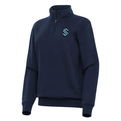 Seattle Kraken Antigua Women's Victory Quarter-Zip Sweatshirt -  NHL Sweatshirts