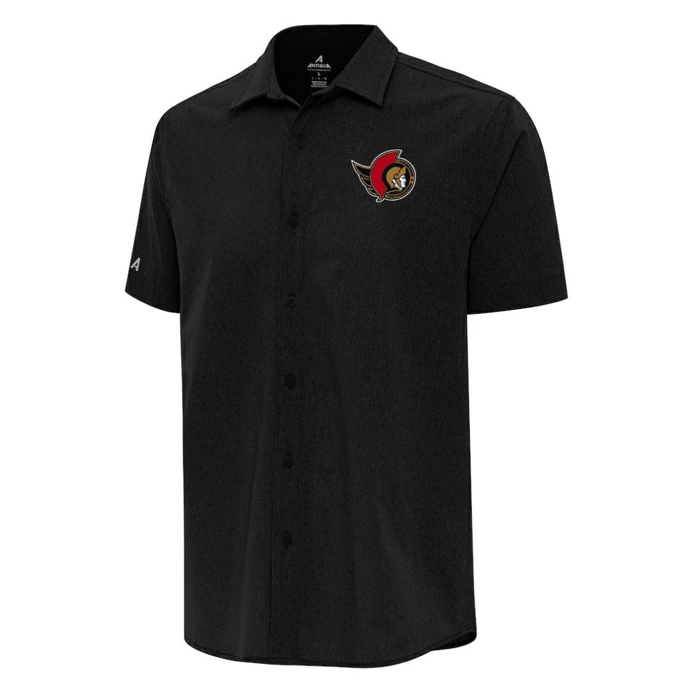 Ottawa Senators Antigua Activate Woven Short Sleeve Button-Up Shirt -  NHL