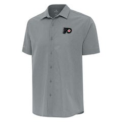 Philadelphia Flyers Antigua Activate Woven Short Sleeve Button-Up Shirt -  NHL