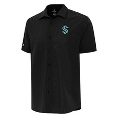Seattle Kraken Antigua Activate Woven Short Sleeve Button-Up Shirt -  NHL