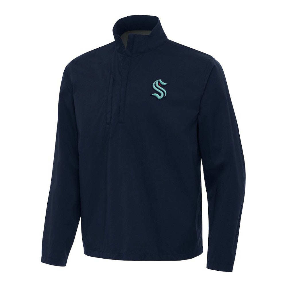 Seattle Kraken Antigua Brisk Quarter-Zip Windbreaker -  NHL