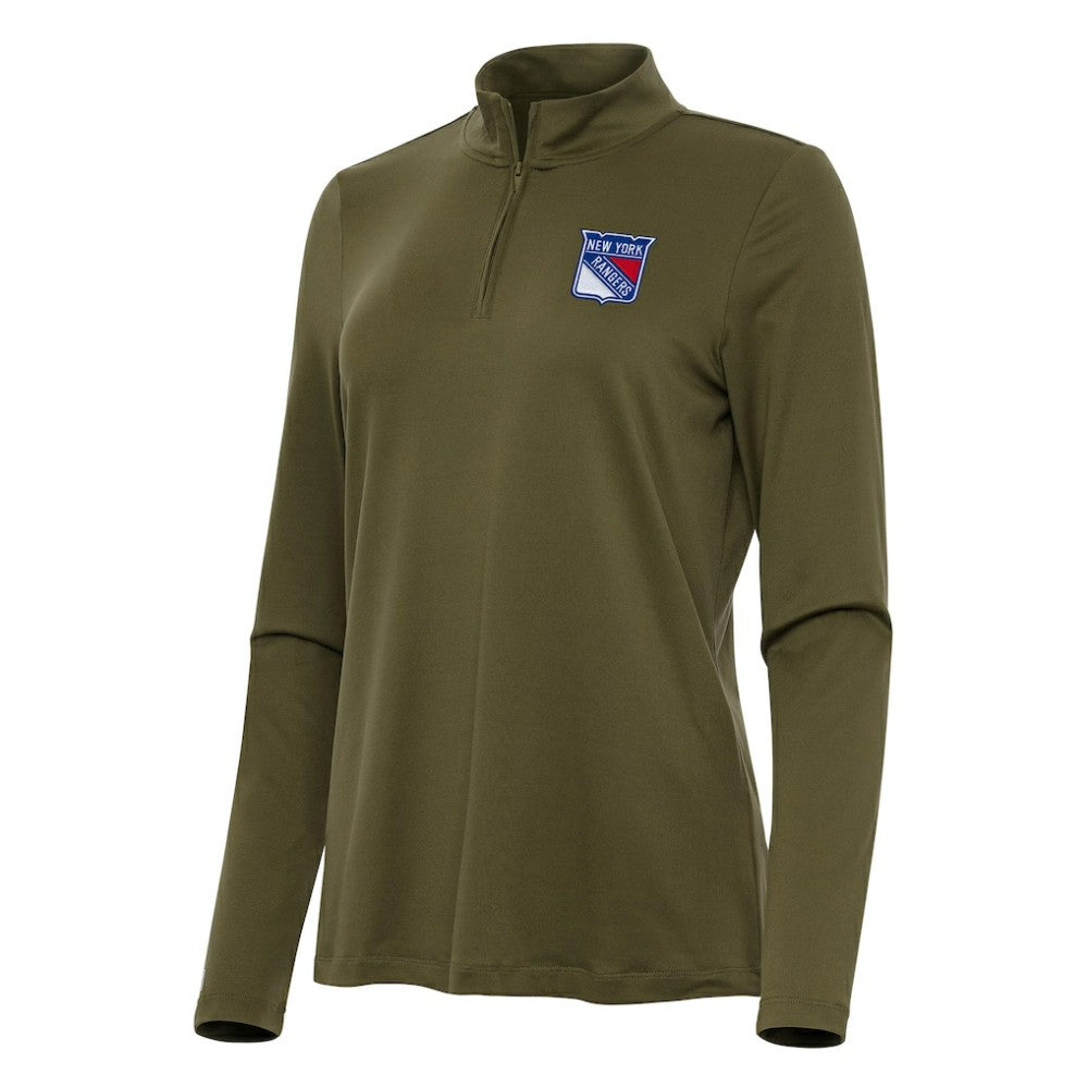 New York Rangers Antigua Women's Reprocess Quarter-Zip Top -  NHL