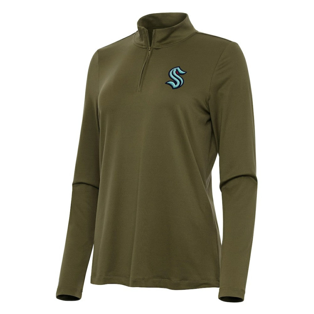 Seattle Kraken Antigua Women's Reprocess Quarter-Zip Top -  NHL