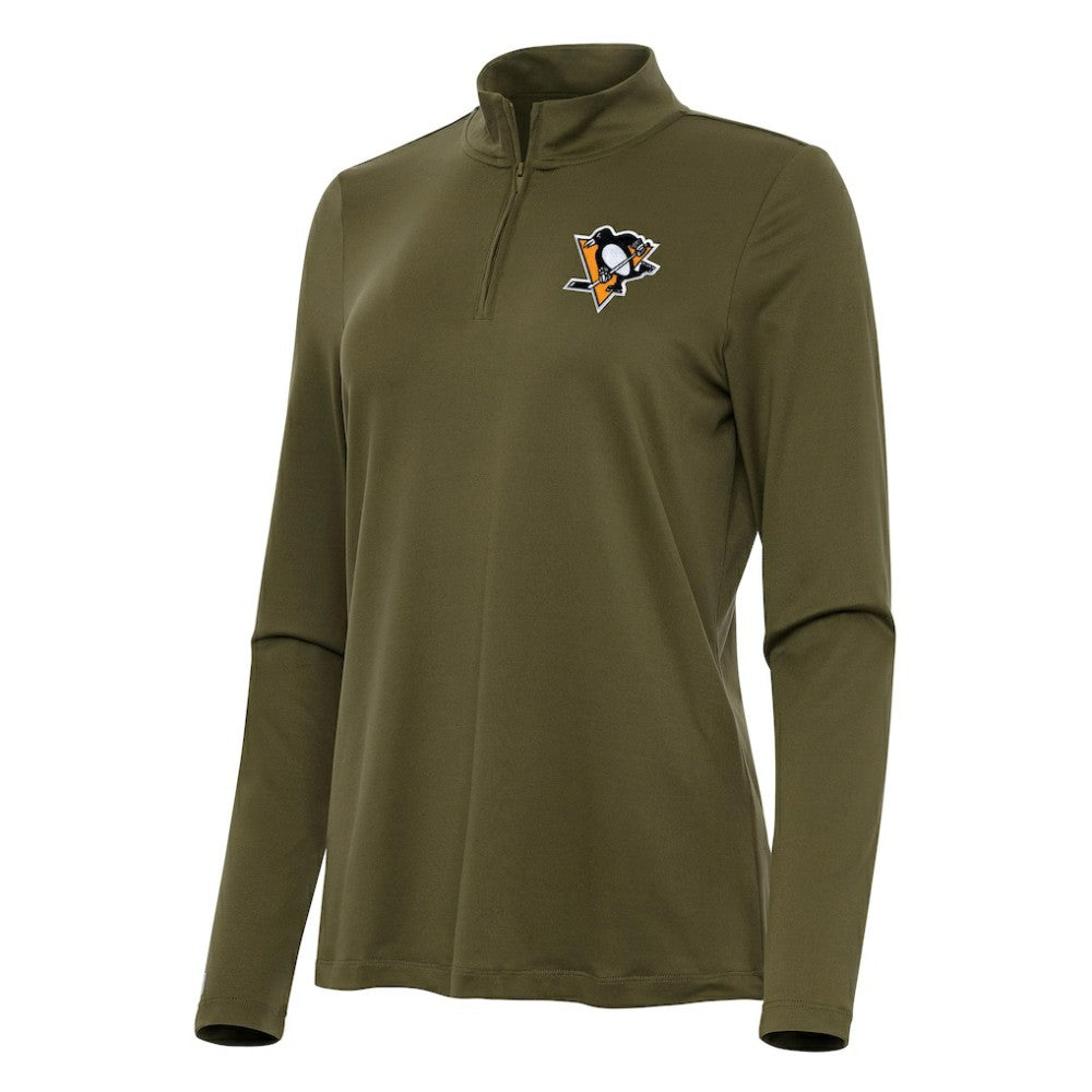 Pittsburgh Penguins Antigua Women's Reprocess Quarter-Zip Top -  NHL