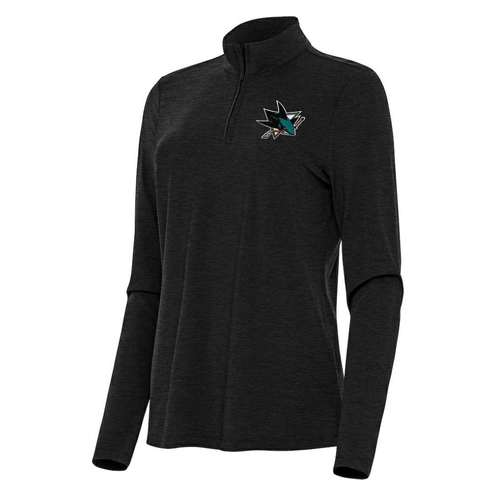 San Jose Sharks Antigua Women's Bright Quarter-Zip Top -  NHL