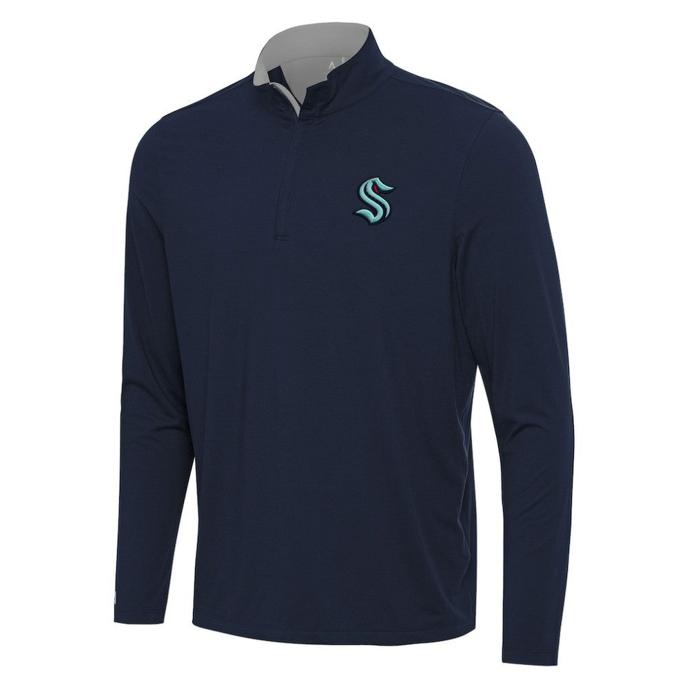 Seattle Kraken Antigua Content Quarter-Zip Pullover Top -  NHL Pullover