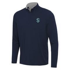 Seattle Kraken Antigua Content Quarter-Zip Pullover Top -  NHL Pullover