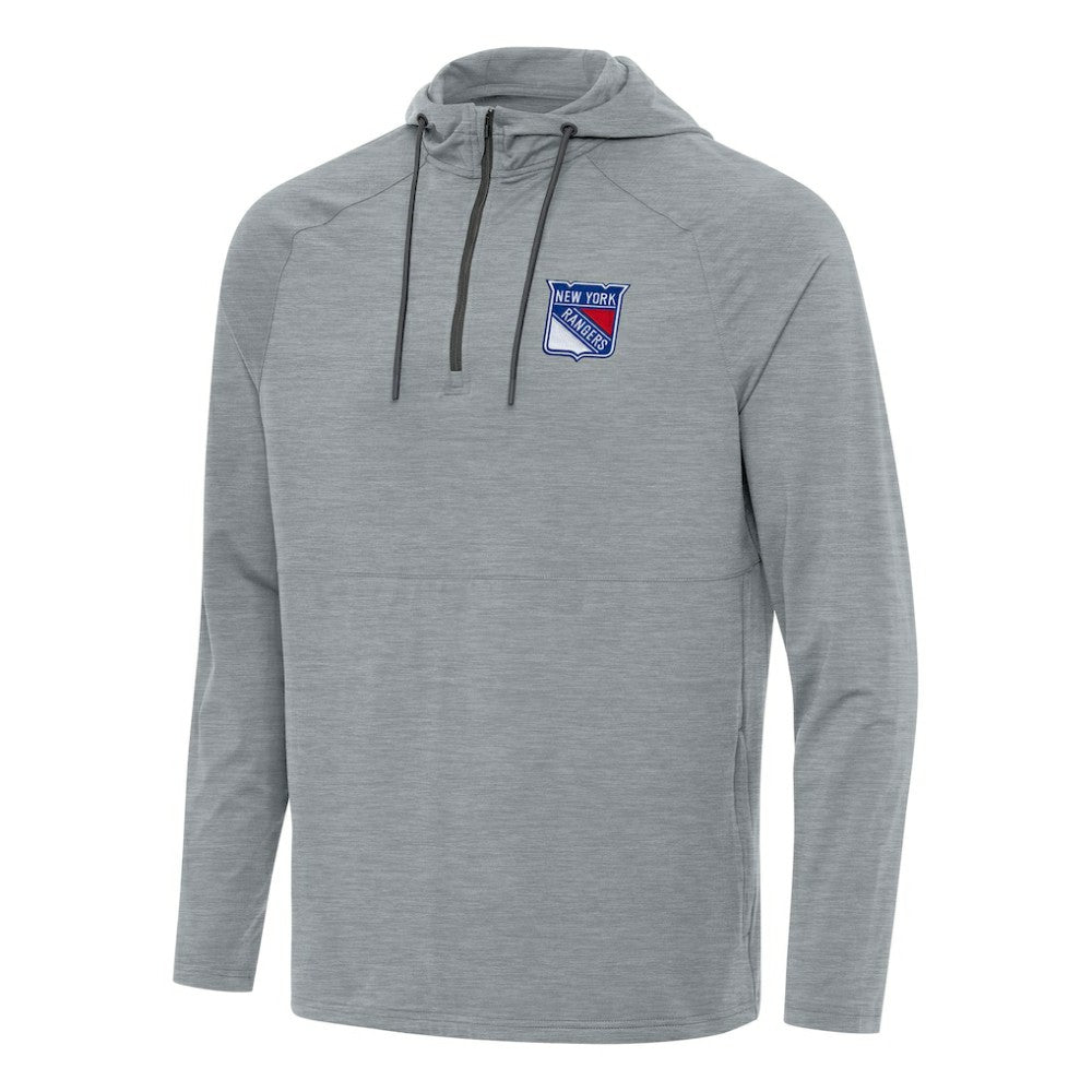 New York Rangers Antigua Spikes Quarter-Zip Hoodie -  NHL Hoodies