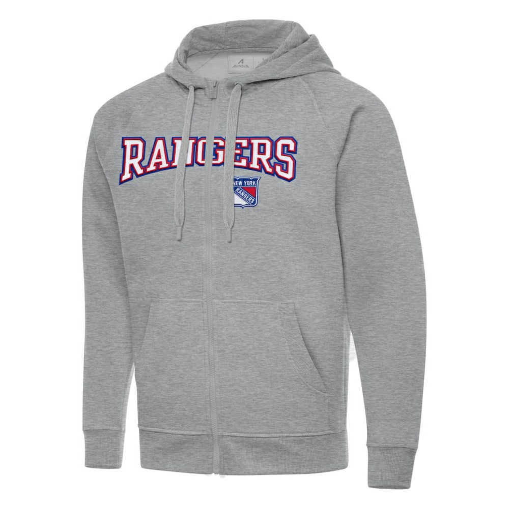 New York Rangers Antigua Big & Tall Victory Full-Zip Hoodie -  NHL Hoodies