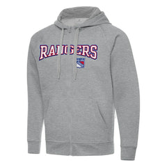 New York Rangers Antigua Big & Tall Victory Full-Zip Hoodie -  NHL Hoodies