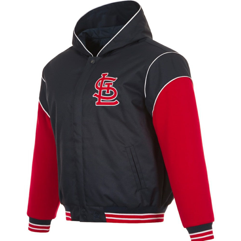 St. Louis Cardinals JH Design Youth Reversible Fleece Full-Snap Hoodie Jacket - MLB Jackets