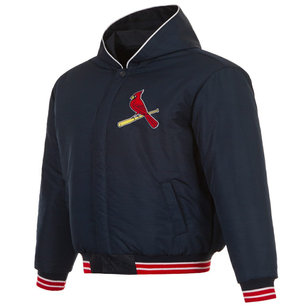 St. Louis Cardinals JH Design Youth Reversible Fleece Full-Snap Hoodie Jacket - MLB Jackets