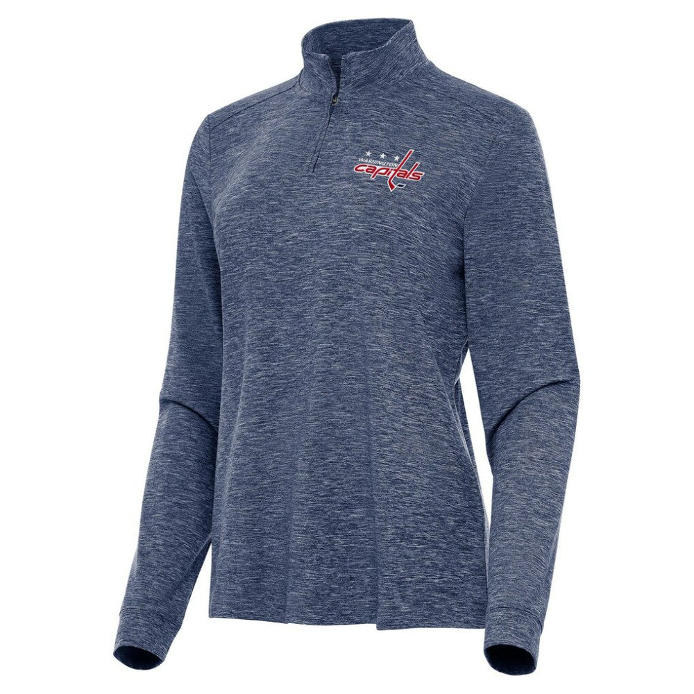 Washington Capitals Antigua Women's Mentor Quarter-Zip Mock Long Sleeve Top -  NHL