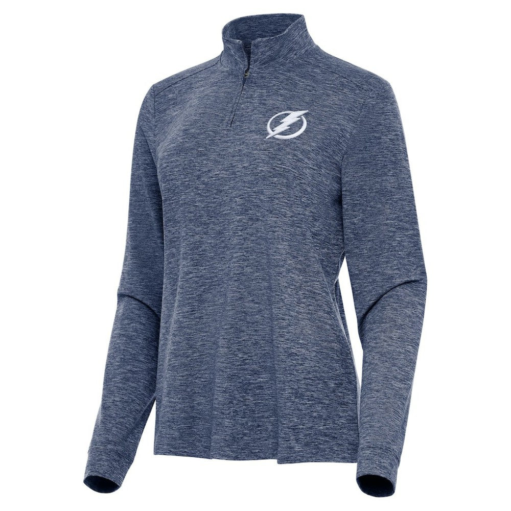 Tampa Bay Lightning Antigua Women's Mentor Quarter-Zip Mock Long Sleeve Top -  NHL