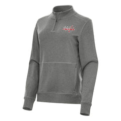 Washington Capitals Antigua Women's Crush Quarter-Zip Fleece Sweatshirt -  NHL Sweatshirts