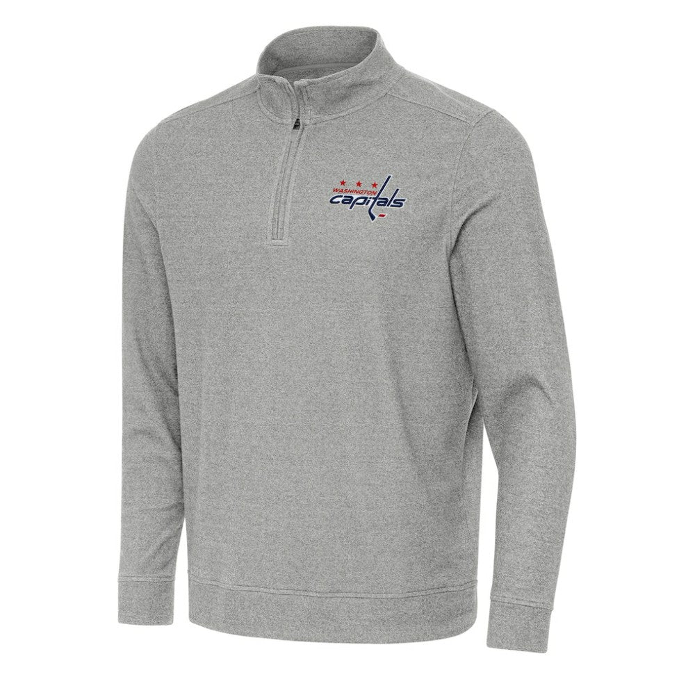 Washington Capitals Antigua Subtle Quarter-Zip Sweatshirt -  NHL Sweatshirts