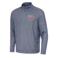 Washington Capitals Antigua Subtle Quarter-Zip Sweatshirt -  NHL Sweatshirts