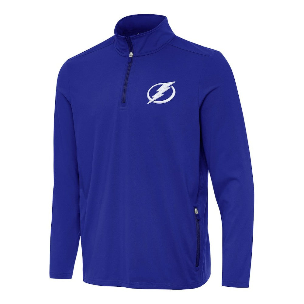 Tampa Bay Lightning Antigua Perilous Quarter-Zip Sweatshirt -  NHL Sweatshirts