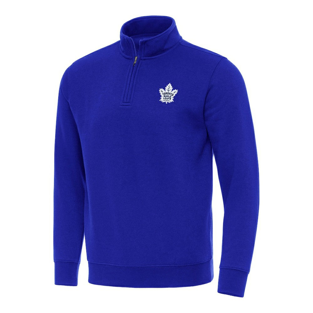 Toronto Maple Leafs Antigua Victory Quarter-Zip Mock Sweatshirt -  NHL Sweatshirts