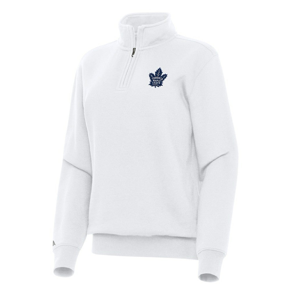 Toronto Maple Leafs Antigua Women's Victory Quarter-Zip Sweatshirt -  NHL Sweatshirts