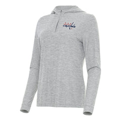 Washington Capitals Antigua Women's Daybreak Quarter-Zip Hoodie -  NHL Hoodies