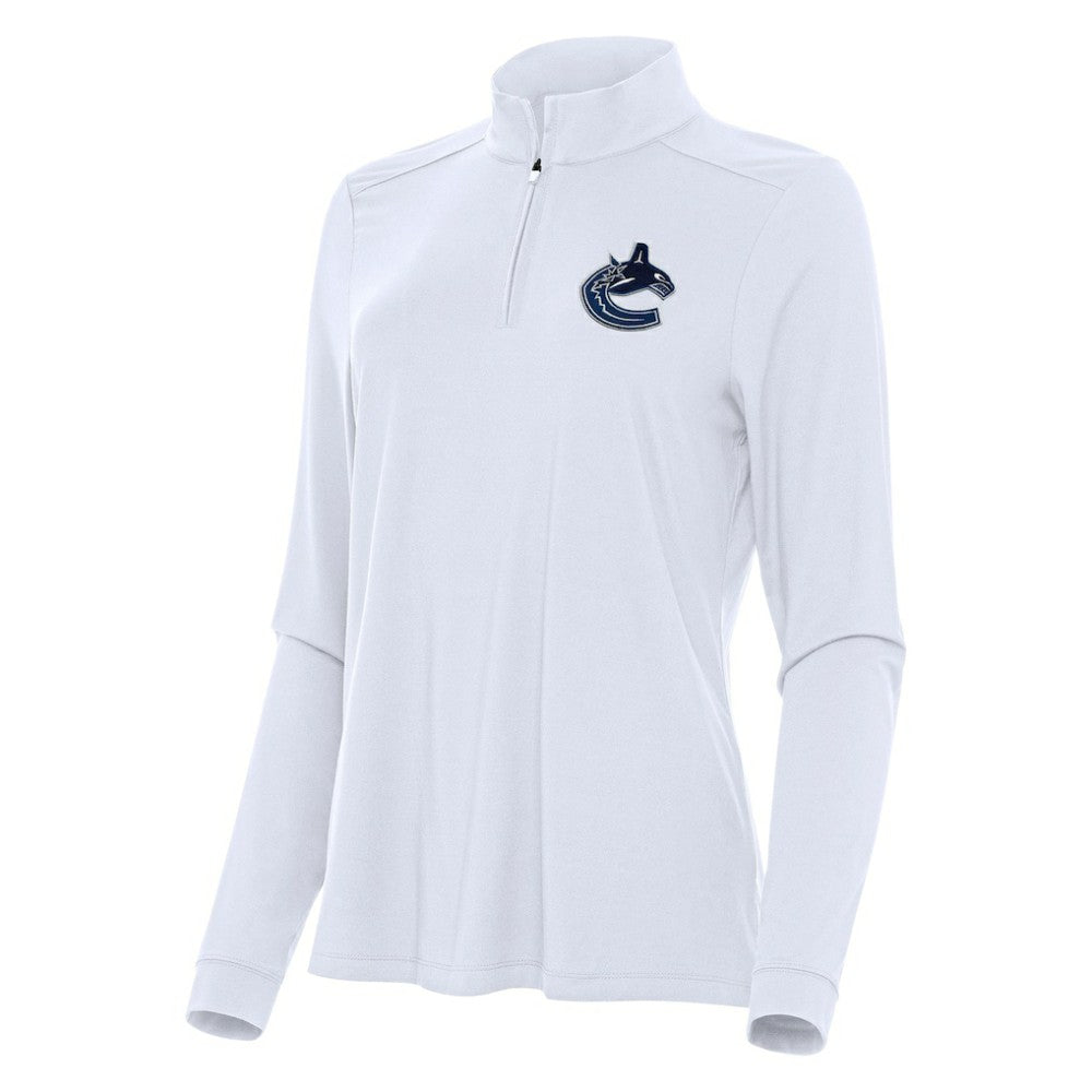 Vancouver Canucks Antigua Women's Intent Quarter-Zip Top -  NHL