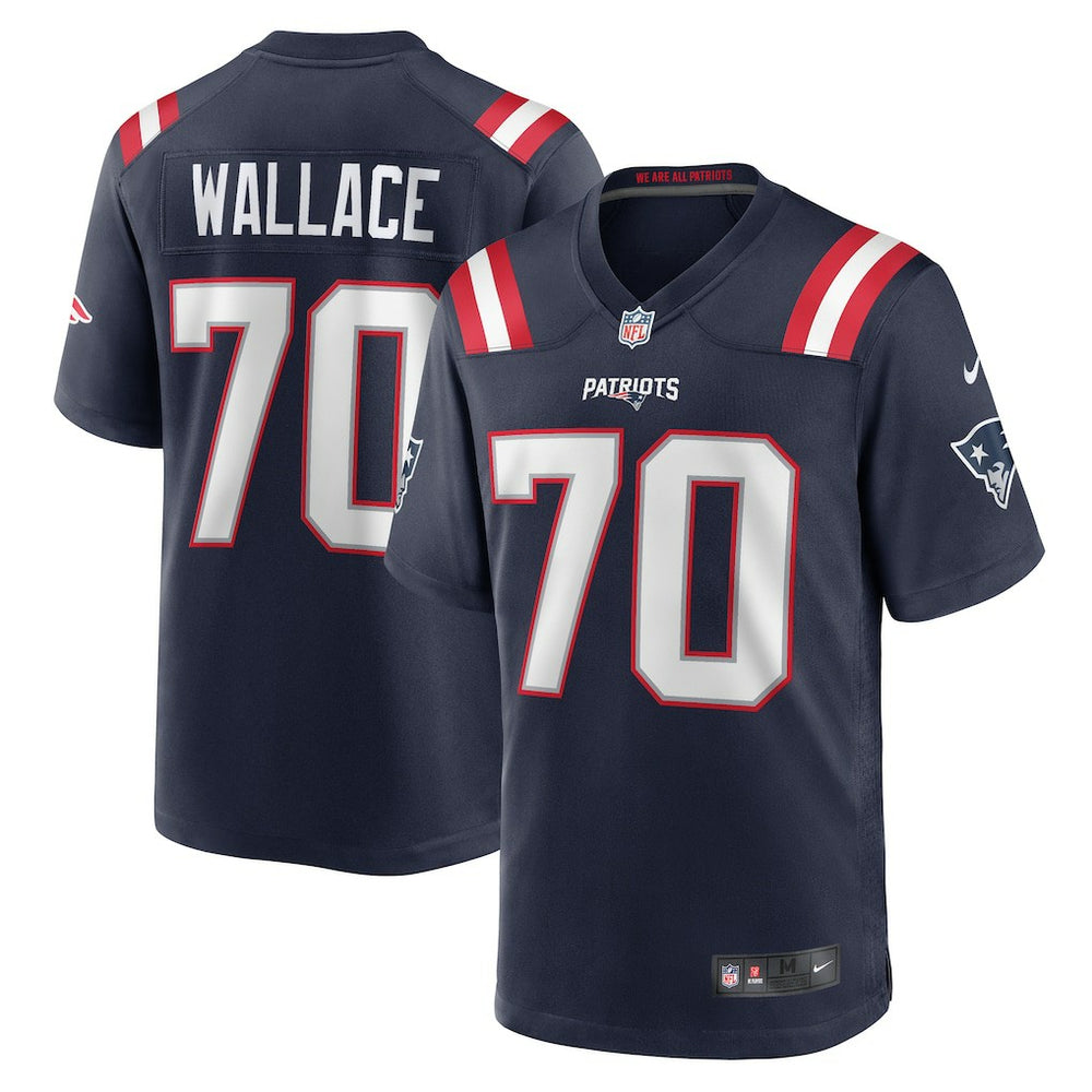 New England Patriots Caedan Wallace  Game Jersey | NFL Outlet