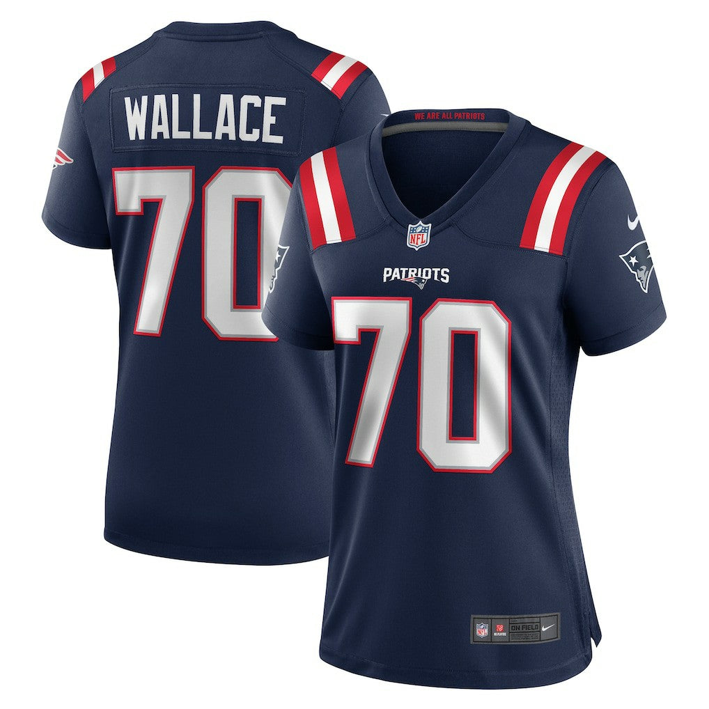 New England Patriots Caedan Wallace  Women's Game Jersey | NFL Hot