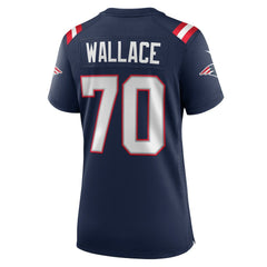 New England Patriots Caedan Wallace  Women's Game Jersey | NFL Hot