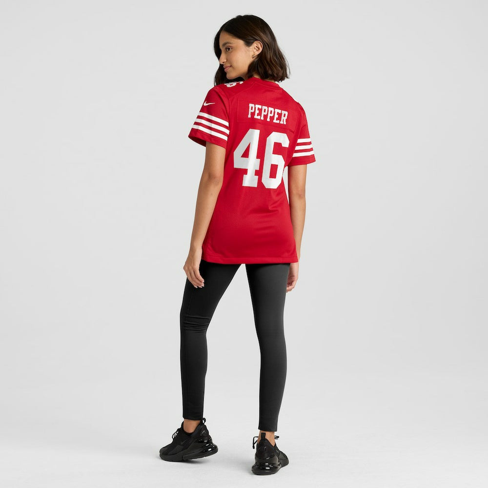 San Francisco 49ers Taybor Pepper  Women's Team Game Jersey | NFL On sale