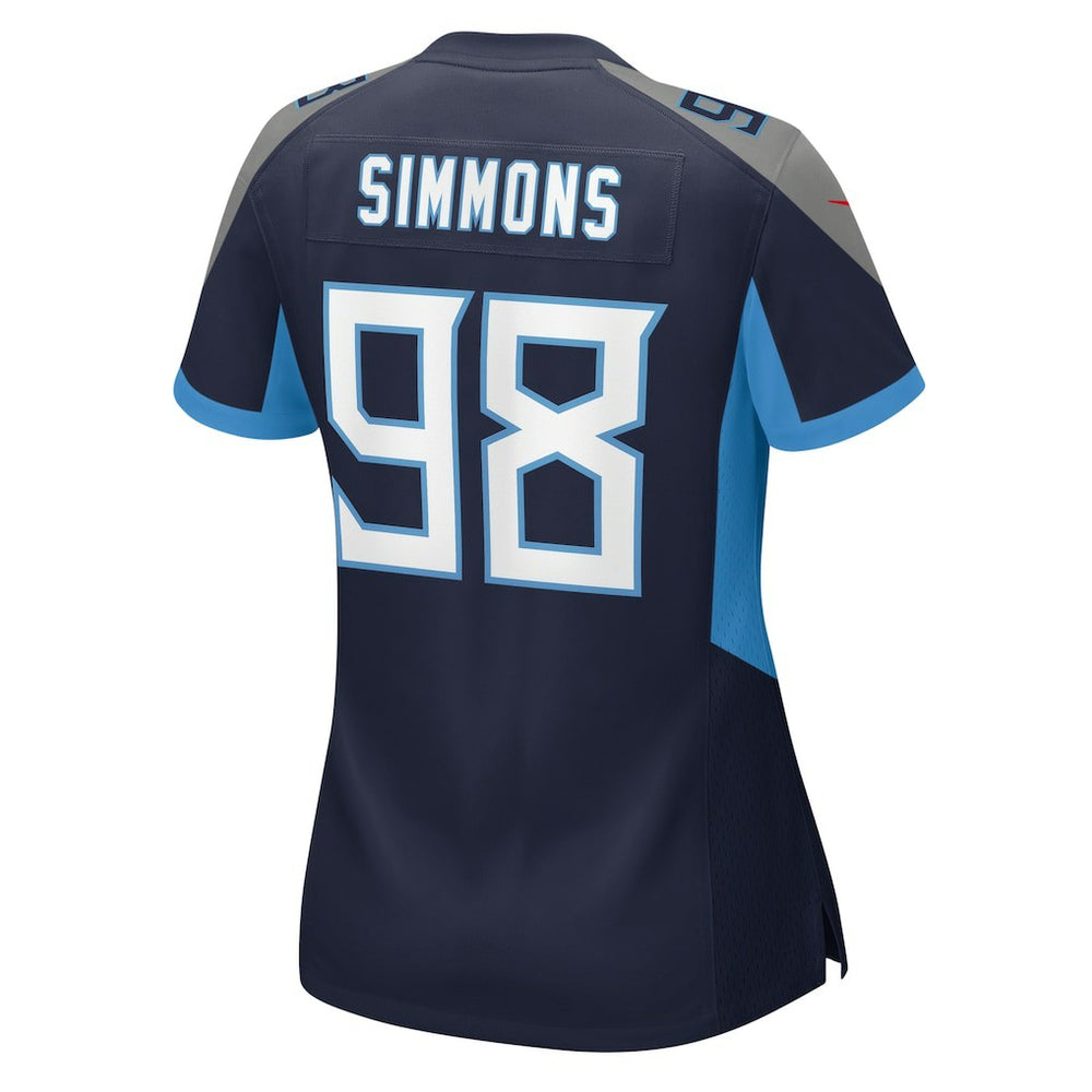 Tennessee Titans Jeffery Simmons  Women's Alternate Game Jersey | NFL Hot