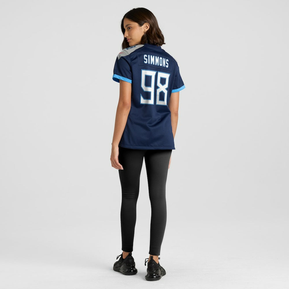 Tennessee Titans Jeffery Simmons  Women's Alternate Game Jersey | NFL Hot