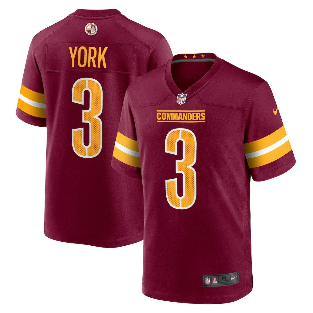 Washington Commanders Cade York  Game Jersey | NFL Outlet