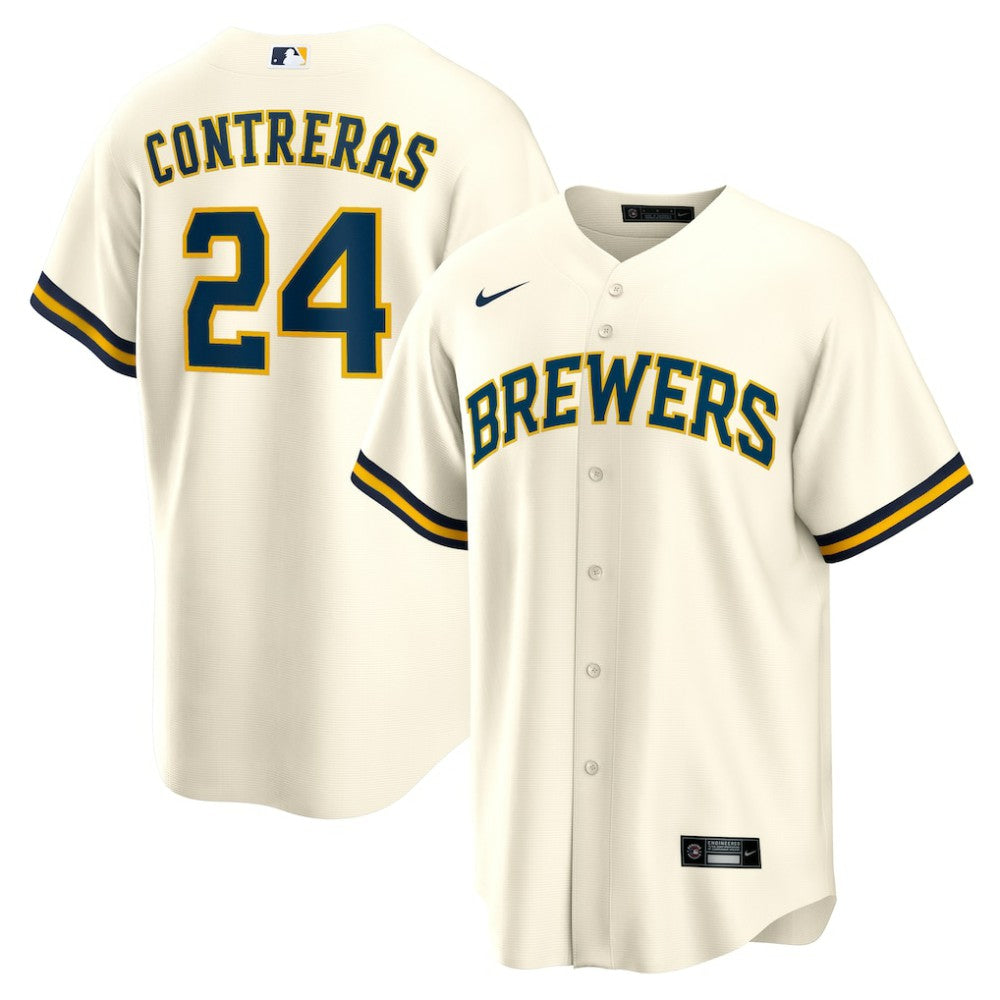William Contreras Milwaukee Brewers Nike Home Replica Jersey - MLB Jerseys