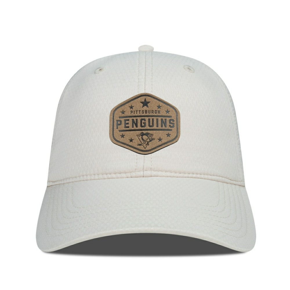 Pittsburgh Penguins Men's Levelwear Faux Leather Patch Unstructured Adjustable Hat -  NHL Hats