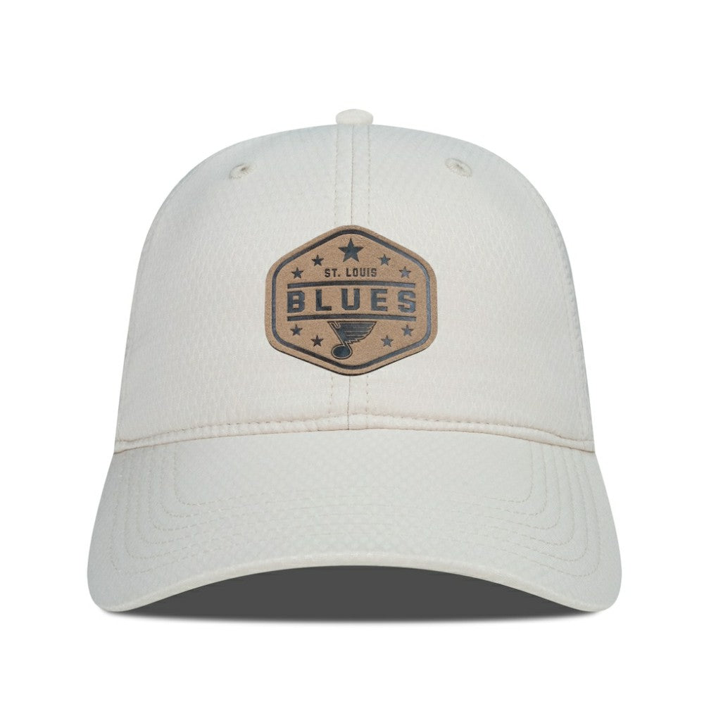 St. Louis Blues Men's Levelwear Faux Leather Patch Unstructured Adjustable Hat -  NHL Hats