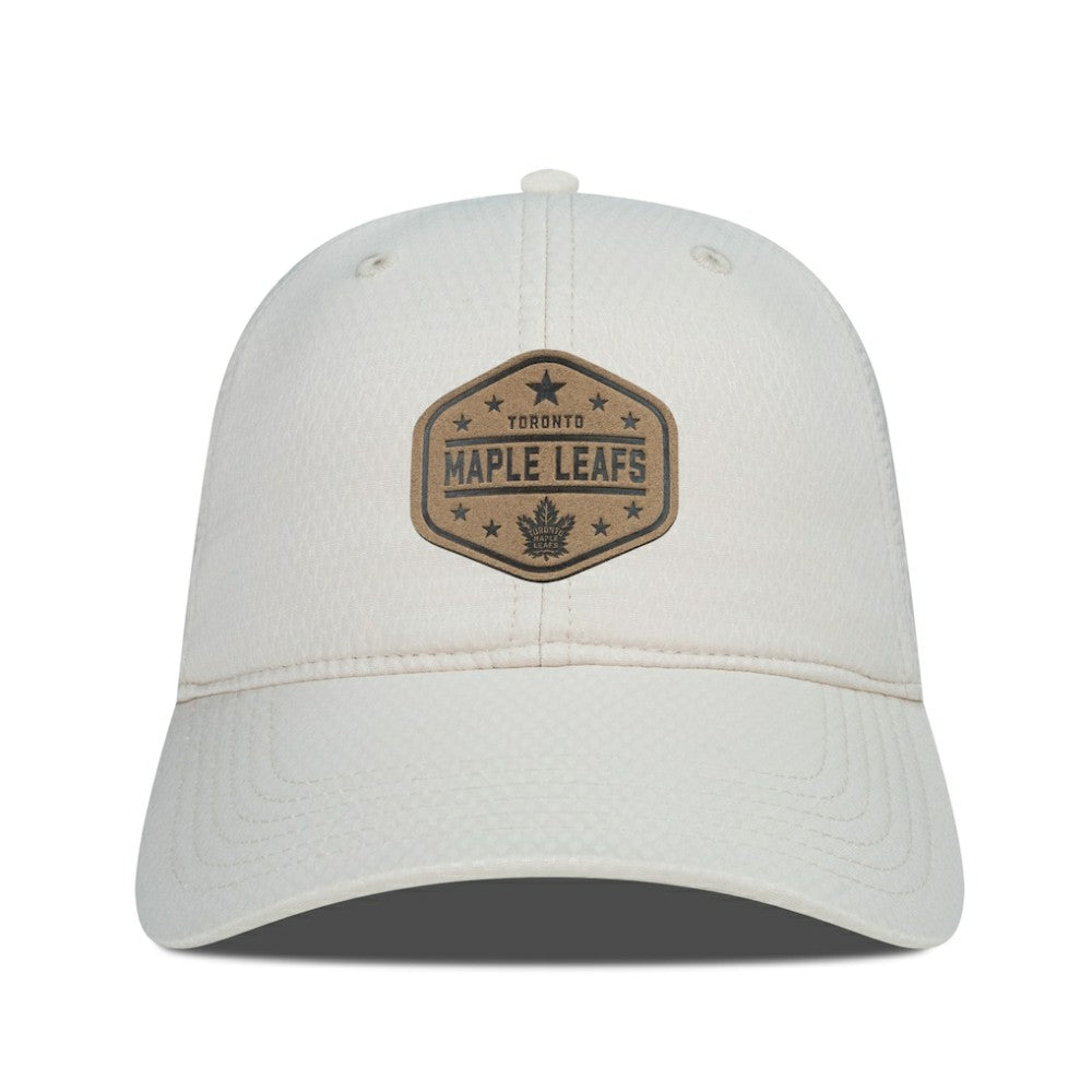 Toronto Maple Leafs Men's Levelwear Faux Leather Patch Unstructured Adjustable Hat -  NHL Hats