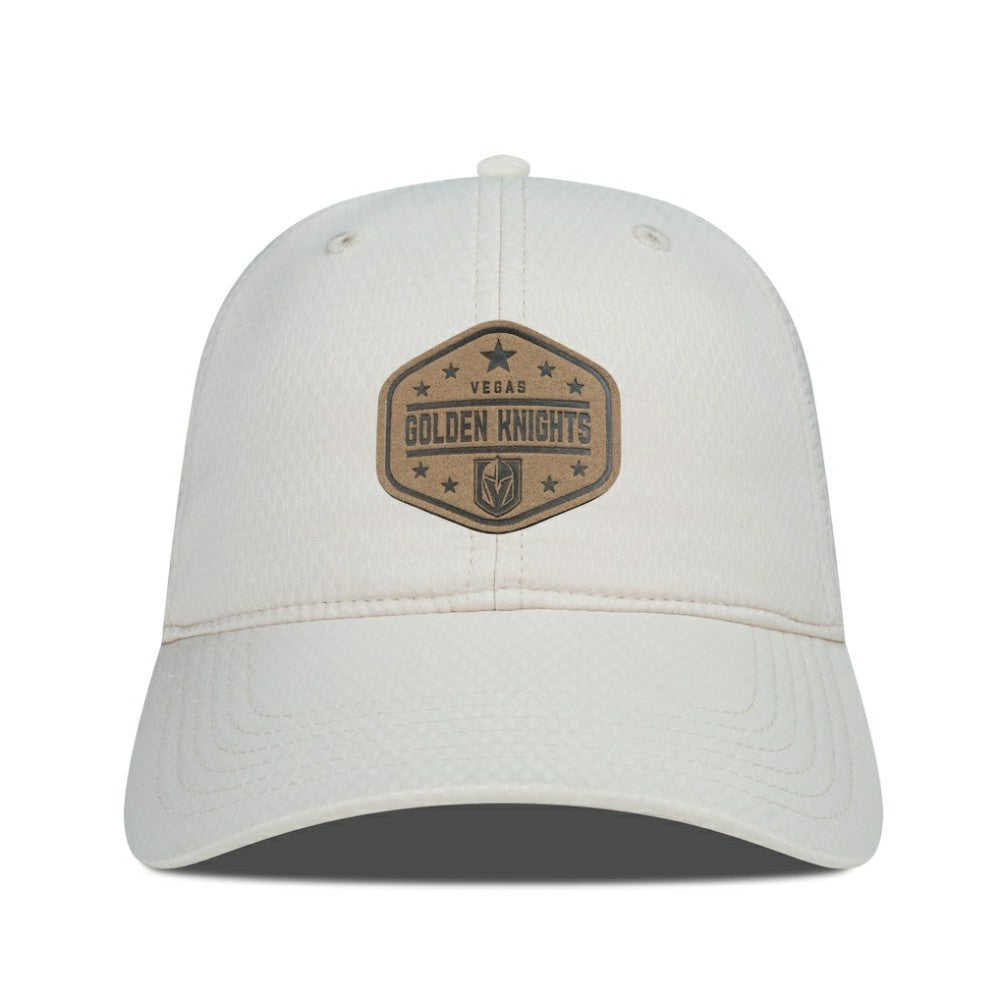 Vegas Golden Knights Men's Levelwear Faux Leather Patch Unstructured Adjustable Hat -  NHL Hats