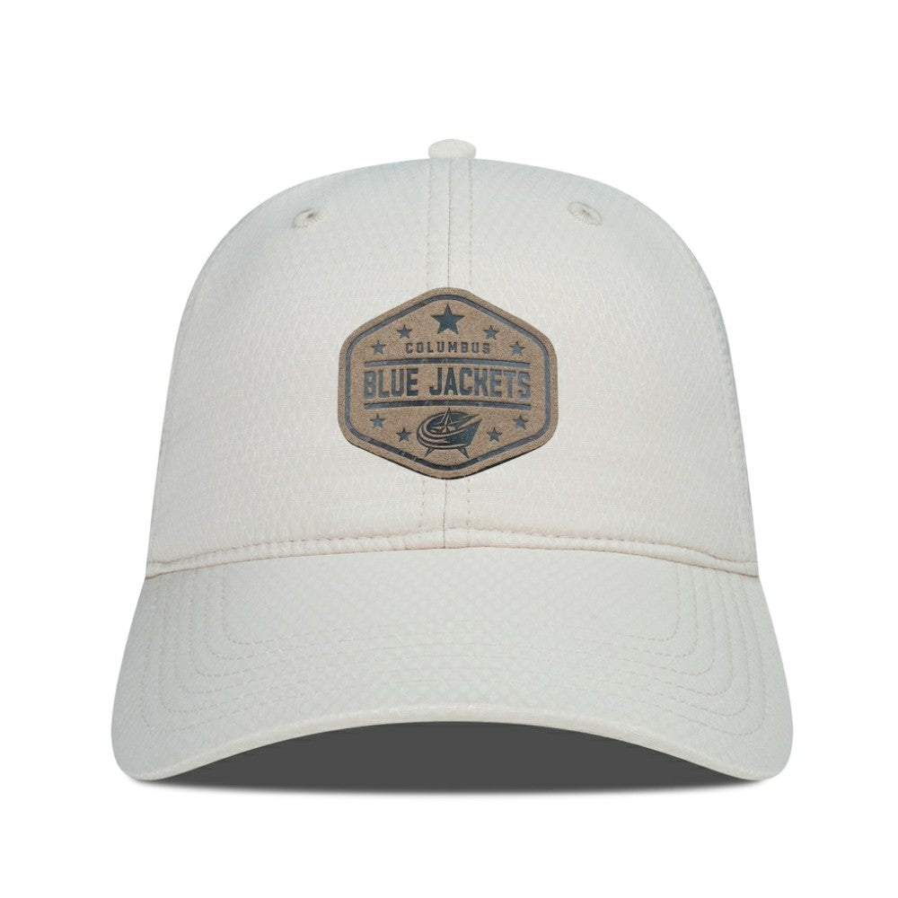 Columbus Blue Jackets Men's Levelwear Faux Leather Patch Unstructured Adjustable Hat -  NHL Hats