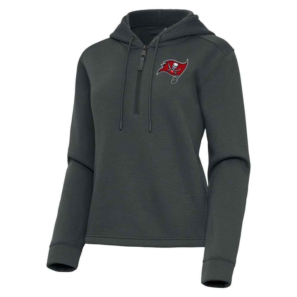 Tampa Bay Buccaneers Antigua Women's Contemporary Quarter-Zip Hoodie | NFL Hot
