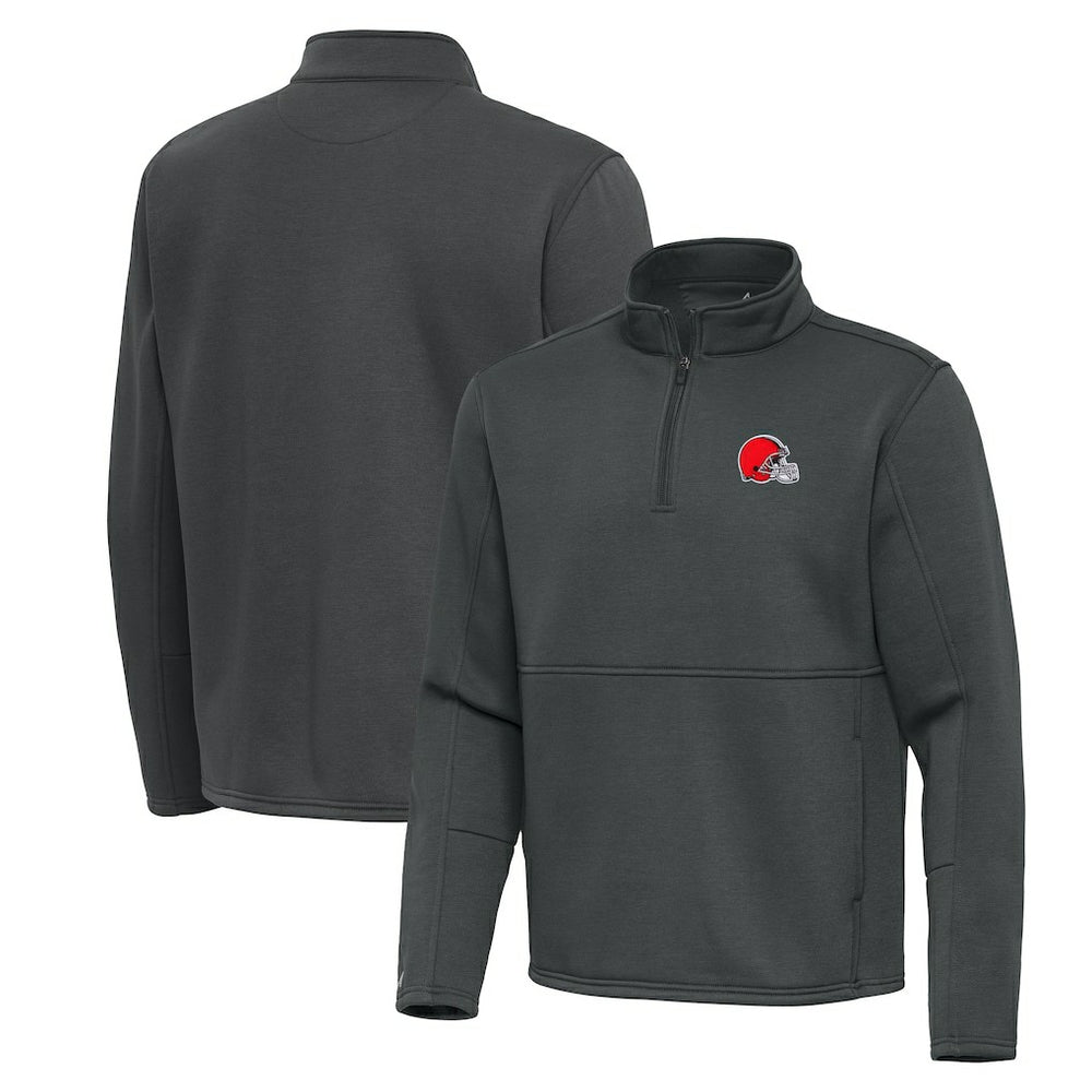 Cleveland Browns Antigua Twist Quarter-Zip Pullover Jacket | NFL New