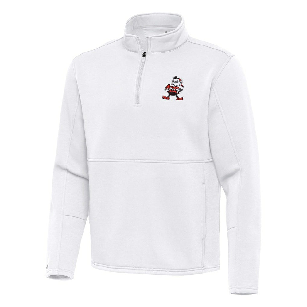 Cleveland Browns Antigua Twist Quarter-Zip Pullover Jacket | NFL Discount