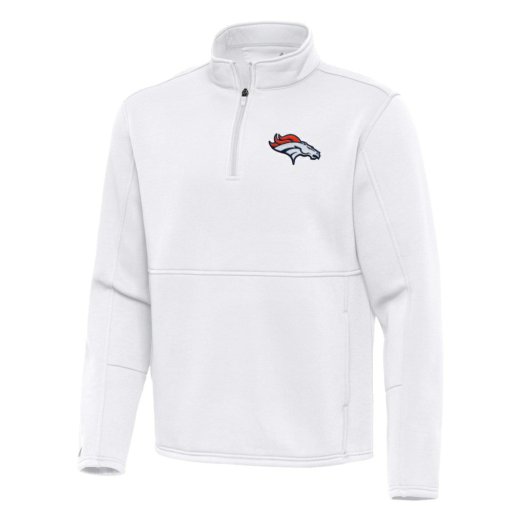 Denver Broncos Antigua Twist Quarter-Zip Pullover Jacket | NFL US