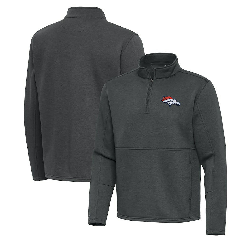 Denver Broncos Antigua Twist Quarter-Zip Pullover Jacket | NFL Discount