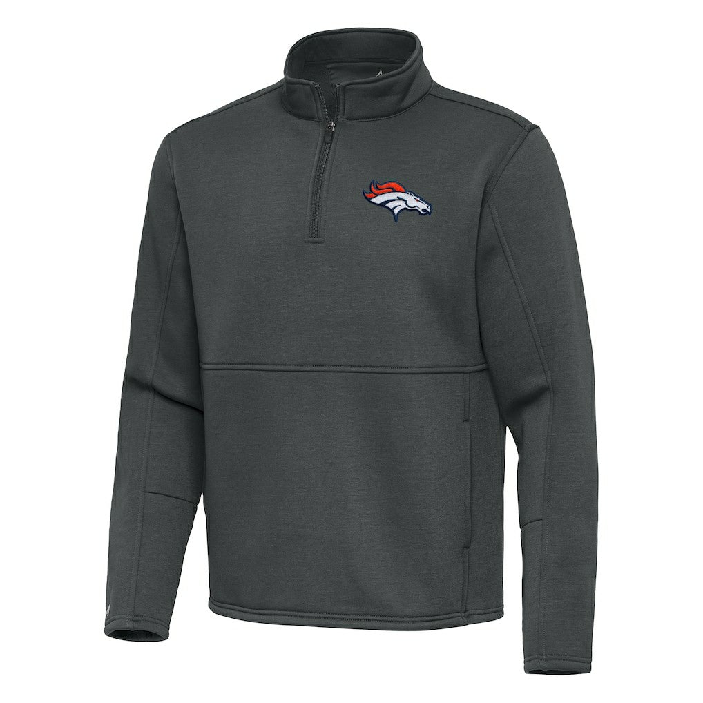 Denver Broncos Antigua Twist Quarter-Zip Pullover Jacket | NFL Discount