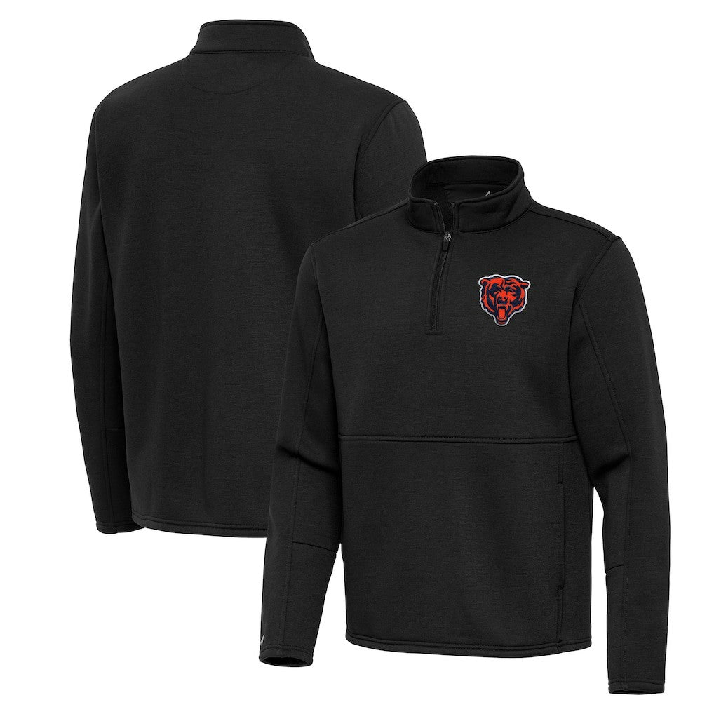 Chicago Bears Antigua Twist Quarter-Zip Pullover Jacket | NFL Online