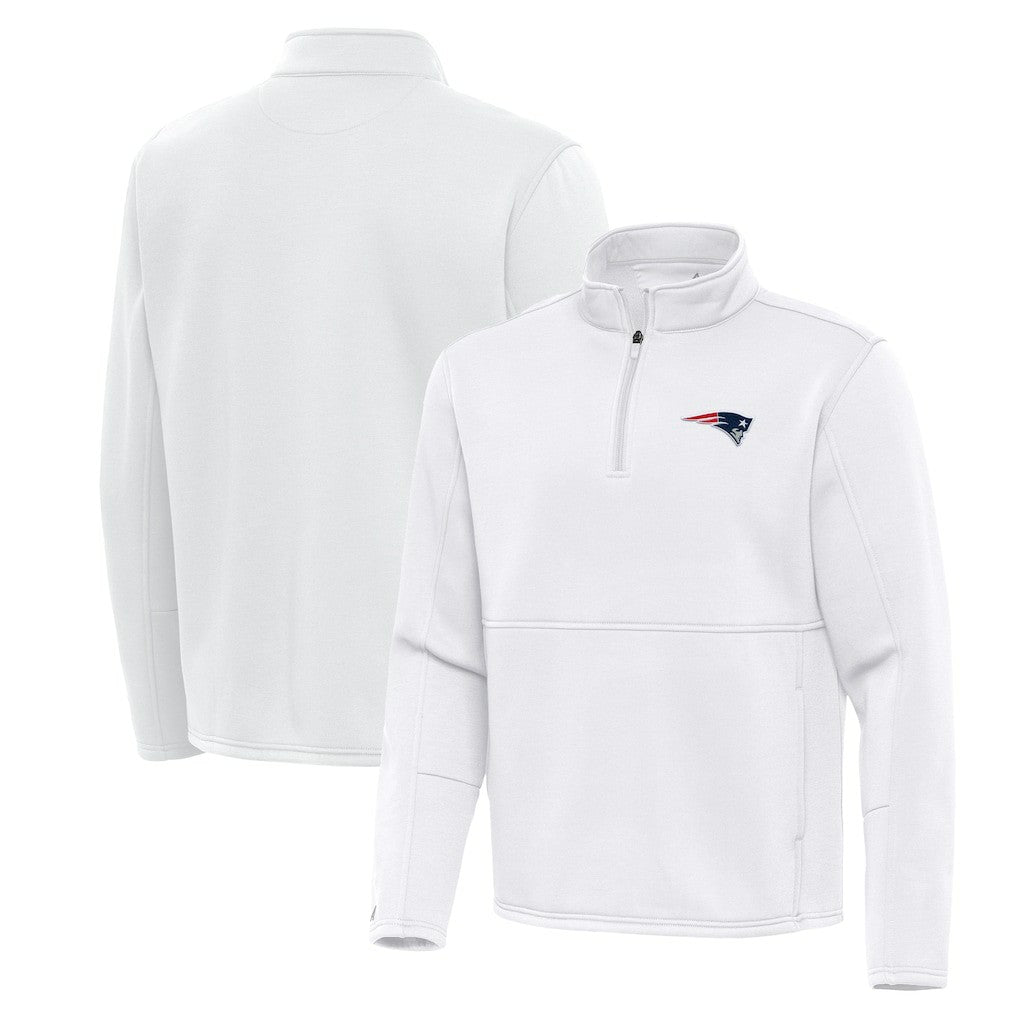 New England Patriots Antigua Twist Quarter-Zip Pullover Jacket | NFL US