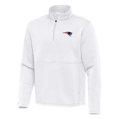 New England Patriots Antigua Twist Quarter-Zip Pullover Jacket | NFL US