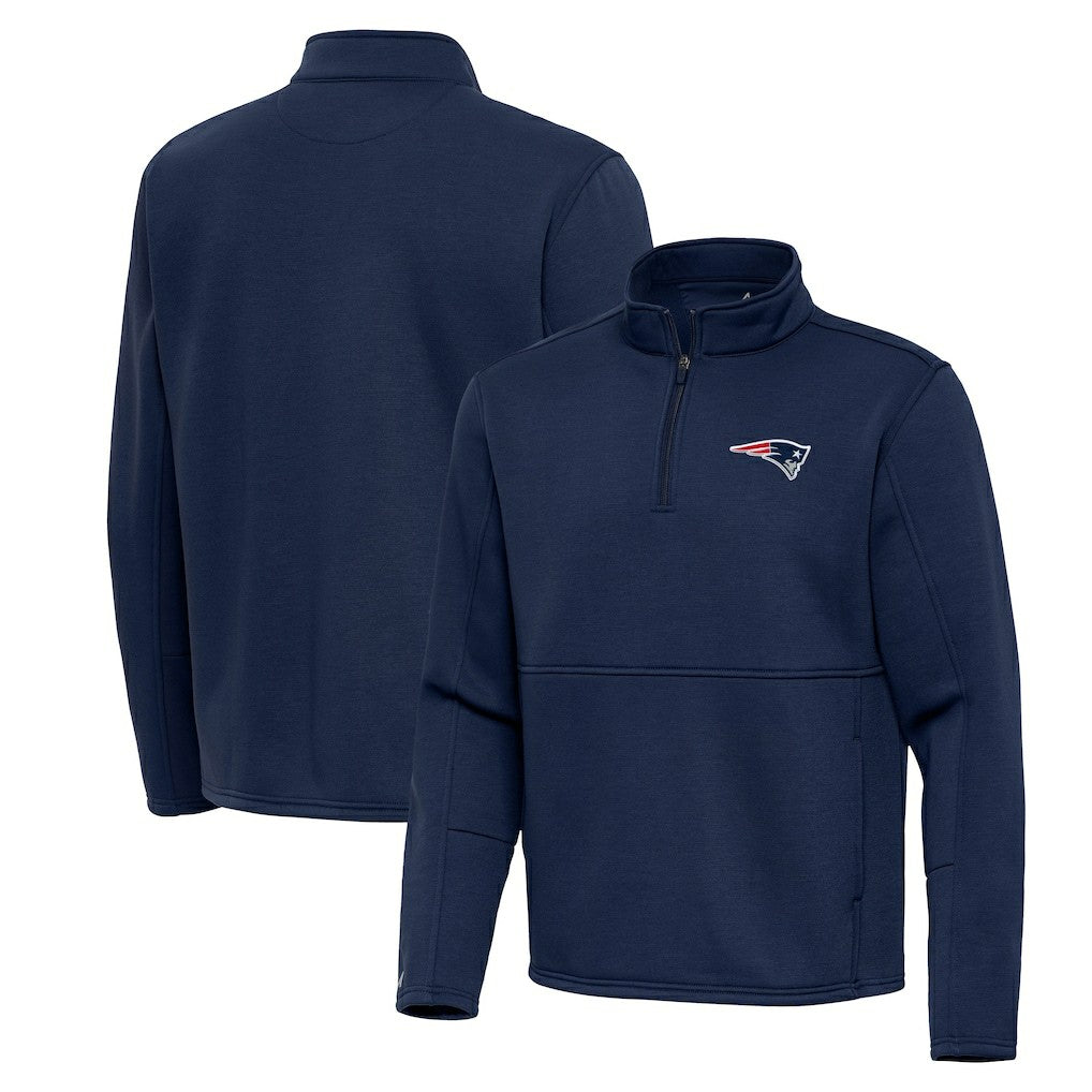New England Patriots Antigua Twist Quarter-Zip Pullover Jacket | NFL Outlet