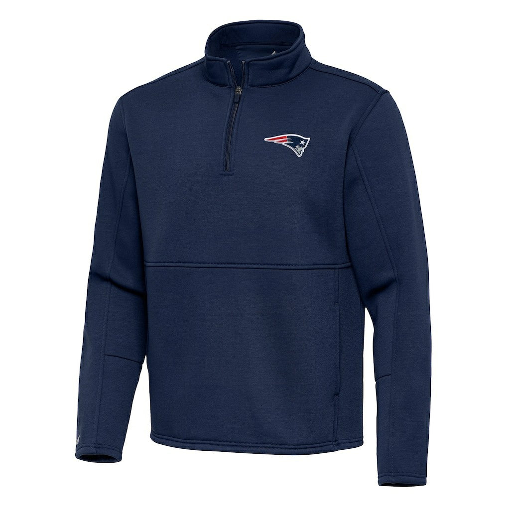 New England Patriots Antigua Twist Quarter-Zip Pullover Jacket | NFL Outlet